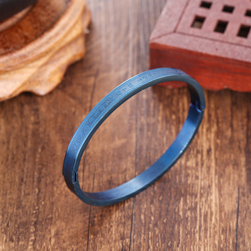 KarmaRipple's Titanium Steel Blessing Bracelet Bangle p8