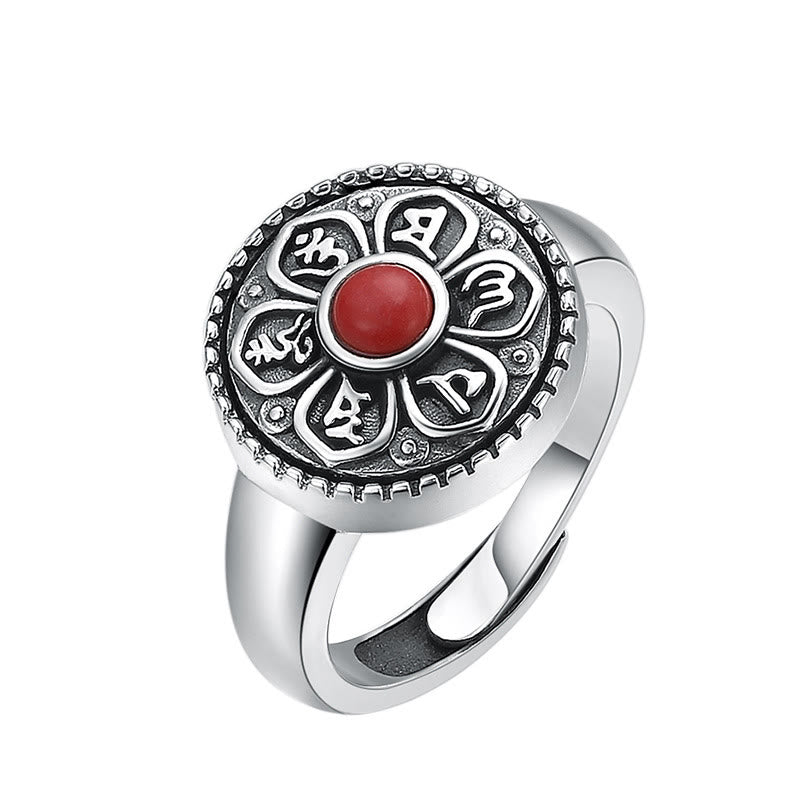 KarmaRipple's Tibetan Om Mani Padme Hum Peace Rotatable Ring p8