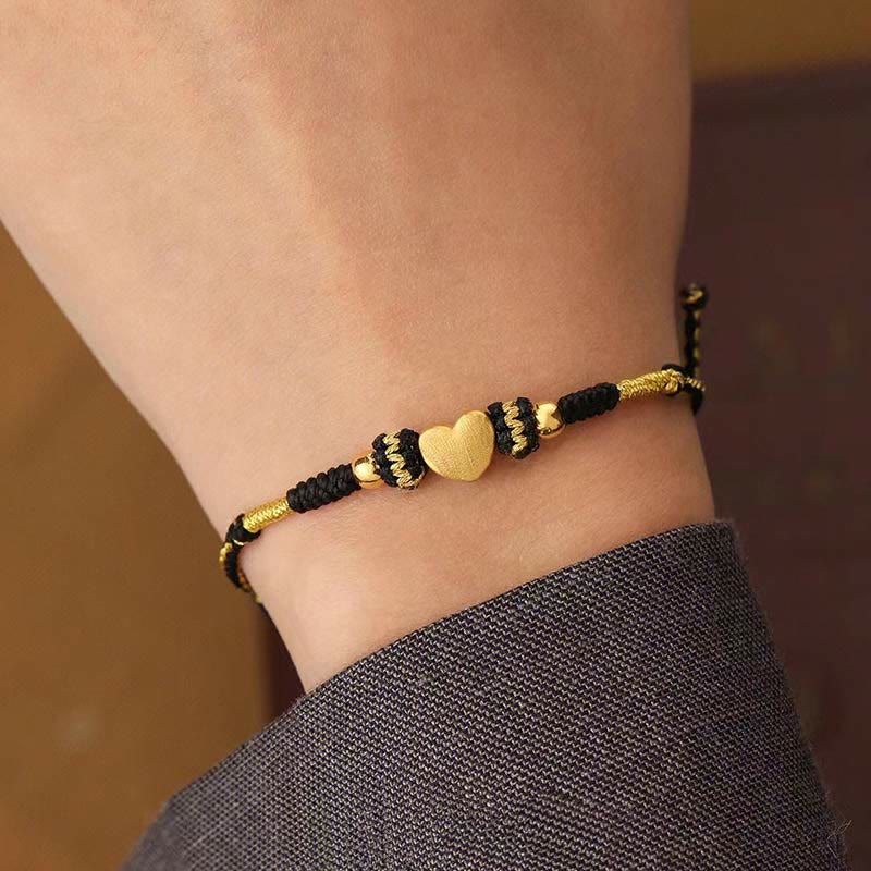 KarmaRipple's Tibet Handmade Love Heart King Kong Weave Fortune Woven Bracelet p4