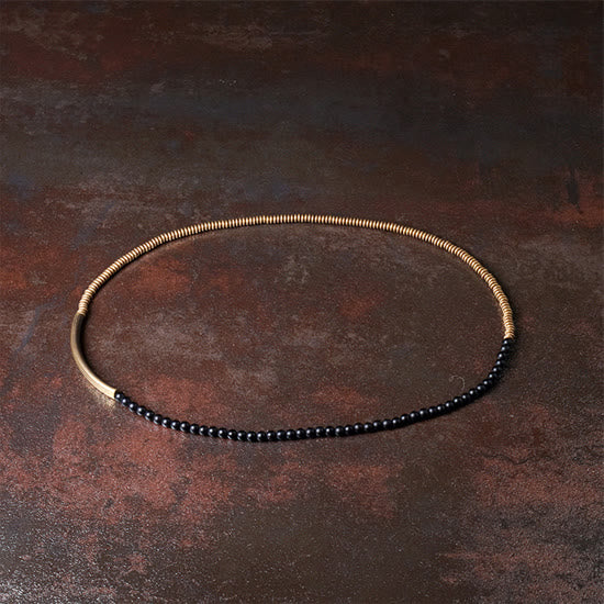 KarmaRipple's Tibetan Various Agate Stone Bronze Protection Triple Wrap Bracelet p10