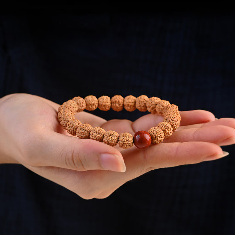 KarmaRipple's Tibet Rudraksha Bodhi Seed Wealth Auspiciousness Bracelet p19