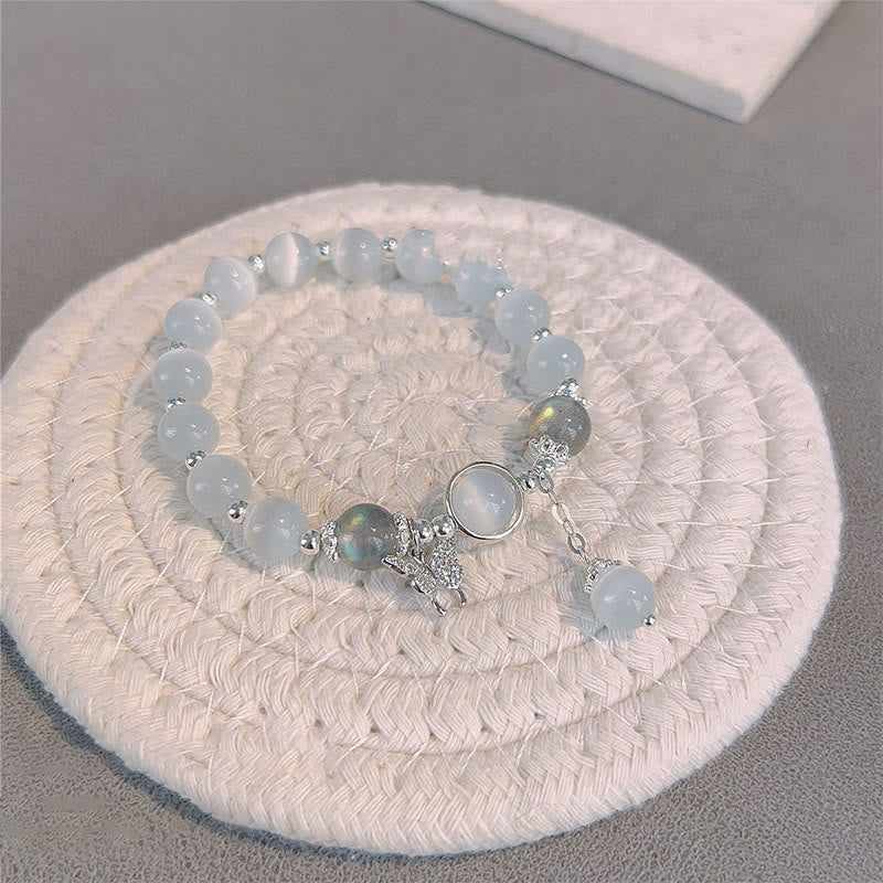 KarmaRipple's Cat's Eye Moonstone Butterfly Star Talisman Support Bracelet p7