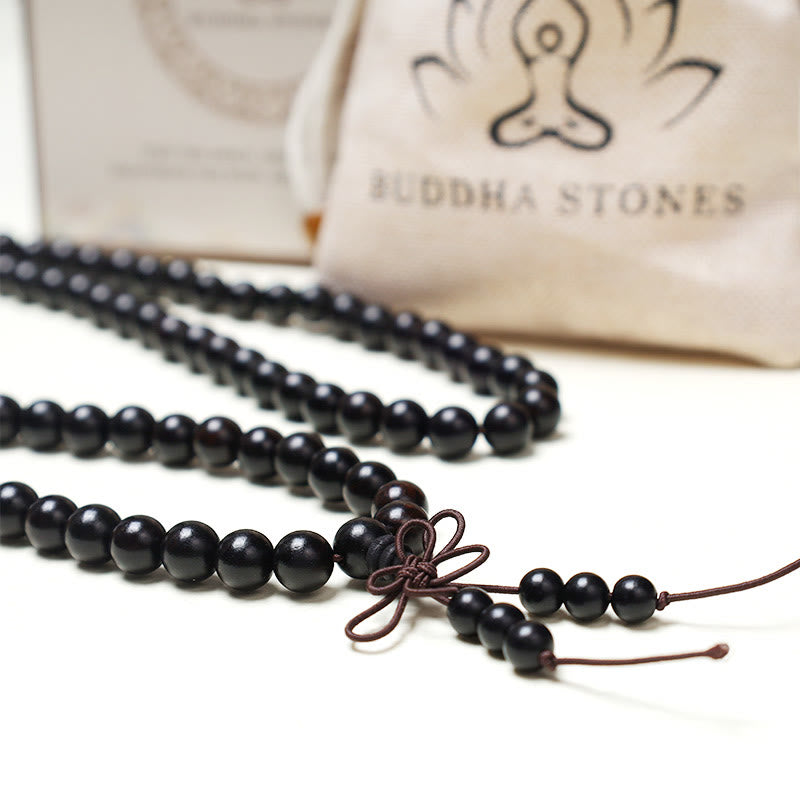 KarmaRipple's 108 Mala Beadwork Bracelet Prayer Meditation Sandalwood Elastic p14