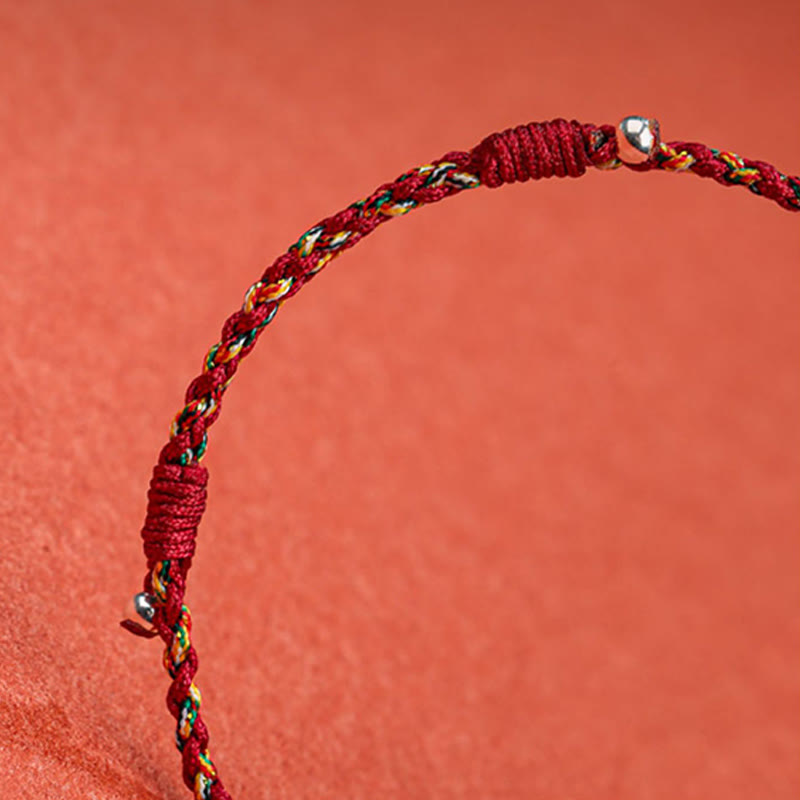 KarmaRipple's Tibet Handmade Multicolored Bamboo Protection Woven String Bracelet p8