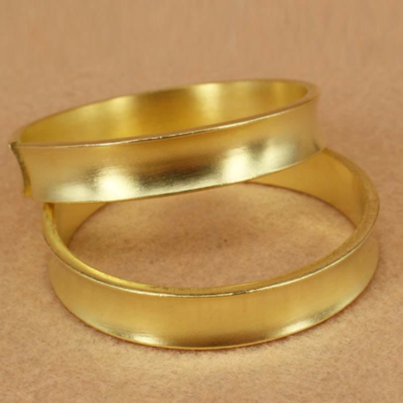 KarmaRipple's Bronze Wealth Fortune Cuff Bracelet Bangle p9