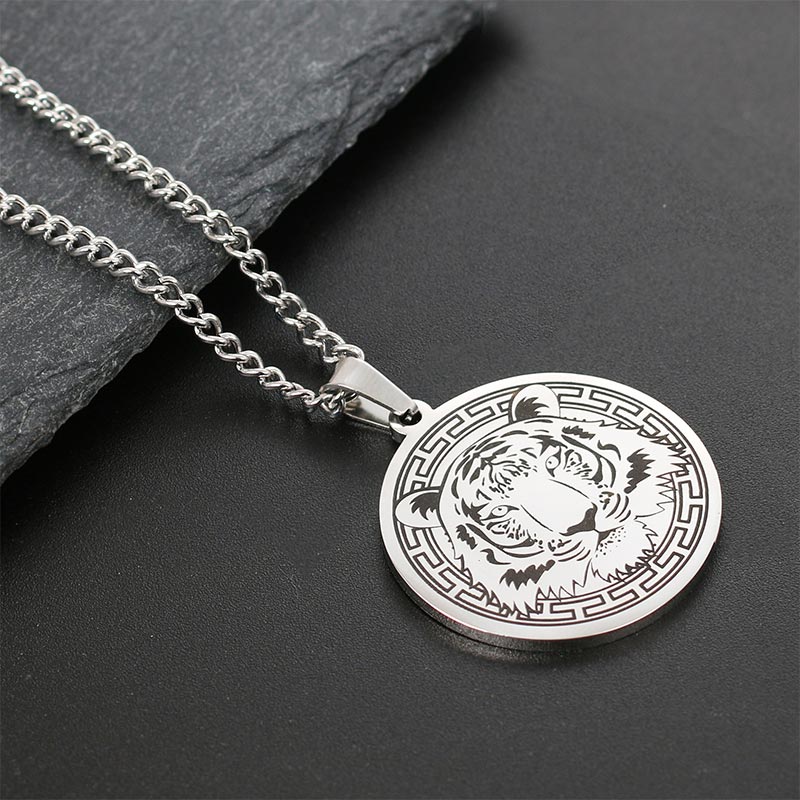 KarmaRipple's Animal Titanium Steel Chain Pendant Protection Necklace p17