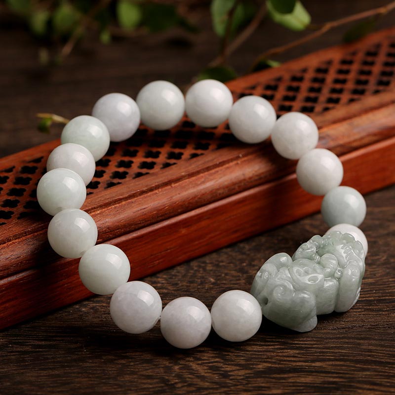 KarmaRipple's Fengshui Wealth Prosperity Jade PiXiu Fortune Bracelet p1