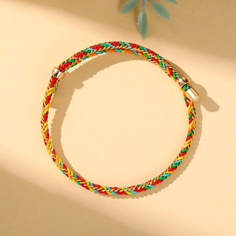 KarmaRipple's Colorful Rope Zongzi Pattern Fortune Handmade Child Adult Bracelet p46