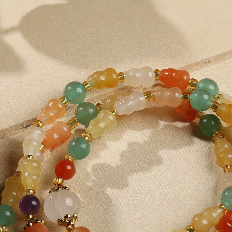KarmaRipple's Golden Silk Jade Gourd Wealth Bracelet p4