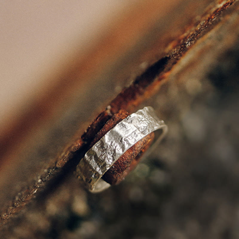 KarmaRipple's 925 Sterling Silver Simple Design Blessing Pair Ring p17