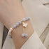 Pearl Aquamarine Butterfly(Wrist Circumference 12-14cm)