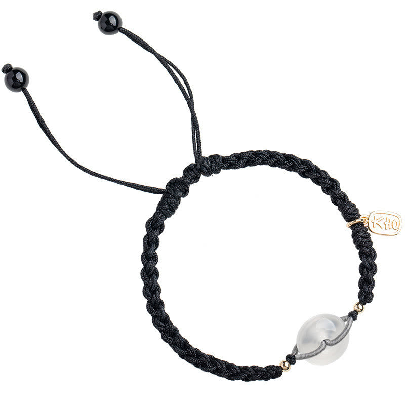 KarmaRipple's Chalcedony Round Peace Buckle Positive String Bracelet p8
