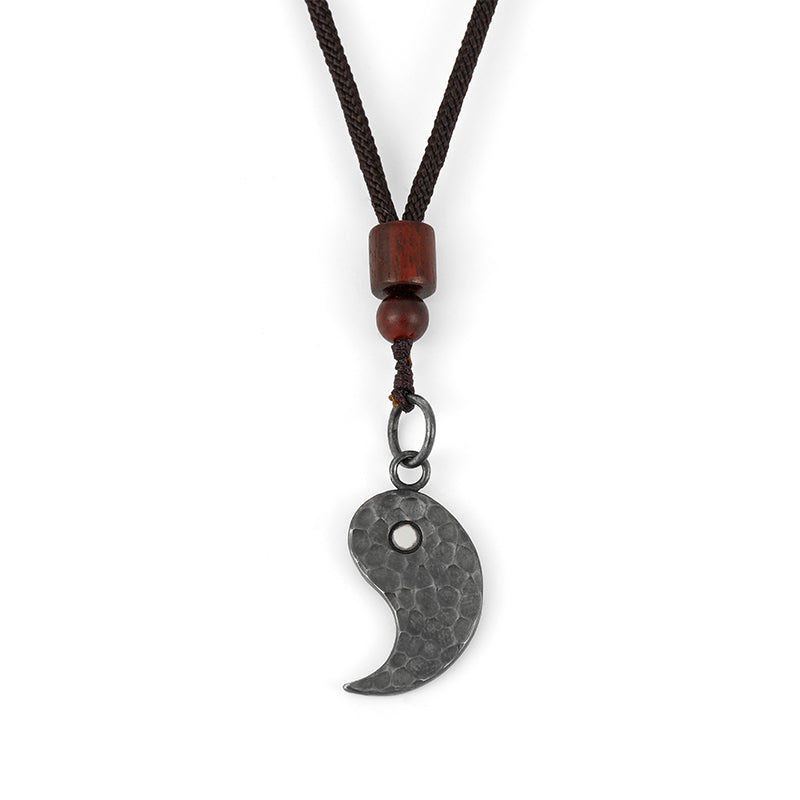 KarmaRipple's 990 Sterling Silver Yin Yang Balance Balance Pendant Necklace p1