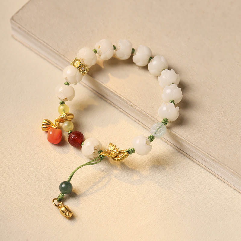 KarmaRipple's Authentic Bodhi Seed Lotus Pumpkin Bead Peace Balance Bracelet p4