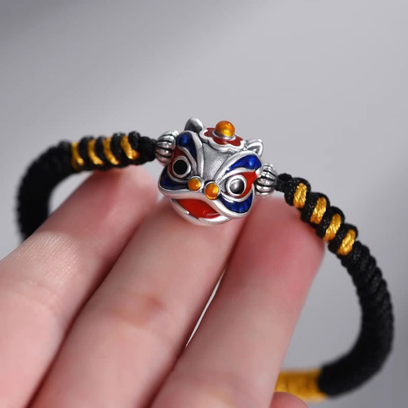 KarmaRipple's Handmade Dancing Lion Fortune Woven String Bracelet p5