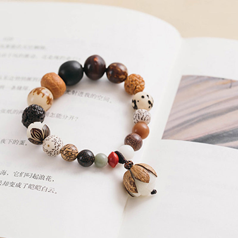 KarmaRipple's Bodhi Seed Lotus Wisdom Peace Wrist Mala Bracelet p16
