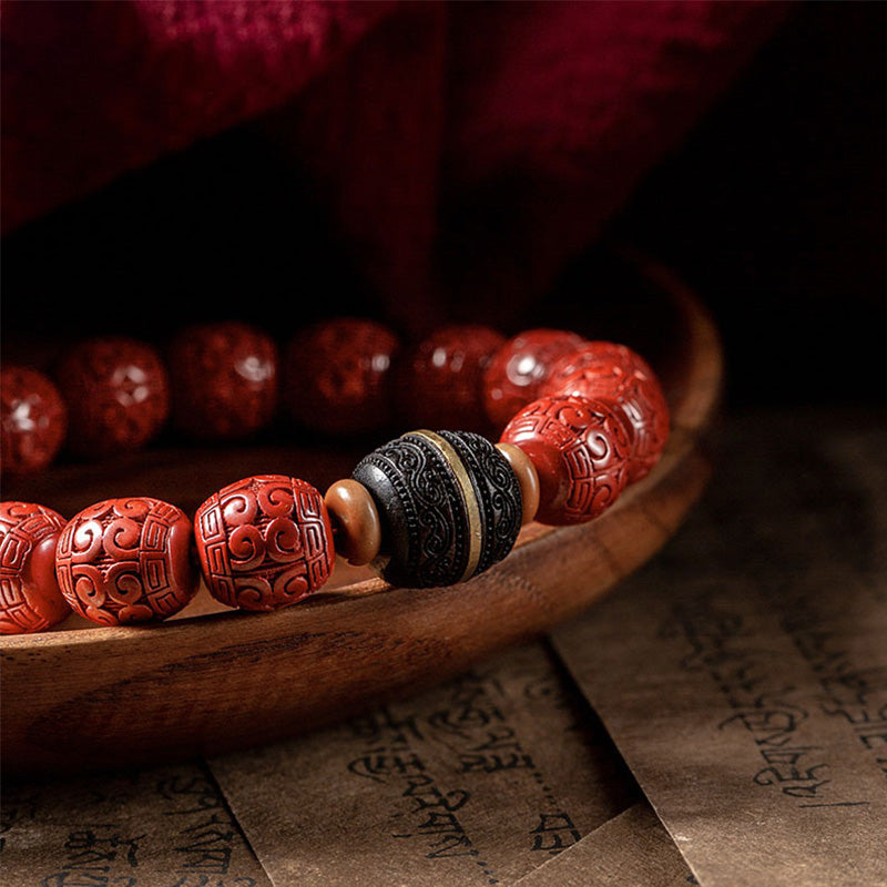 KarmaRipple's Authentic Cinnabar Ebony Calm Blessing Bracelet p9
