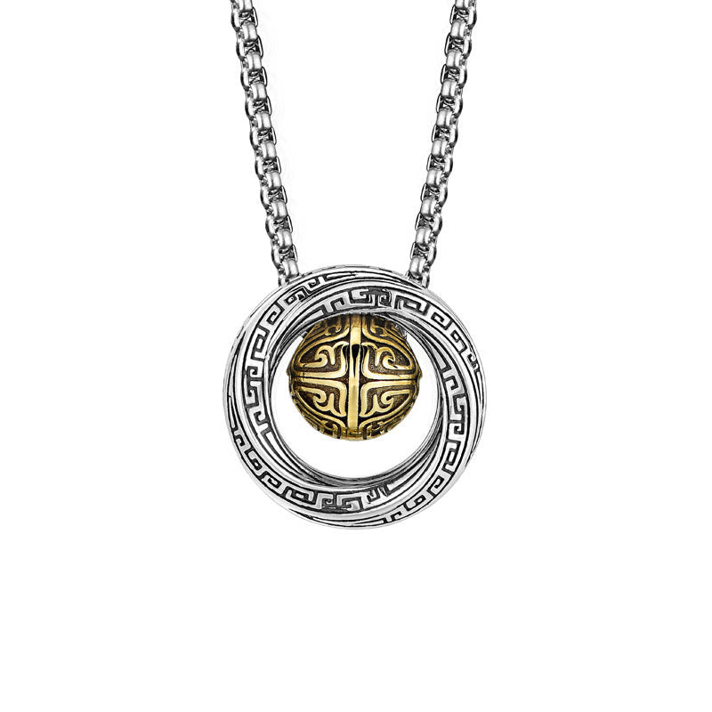 KarmaRipple's Mobius Fortunate Bead Bronze Wealth Pendant Necklace p2