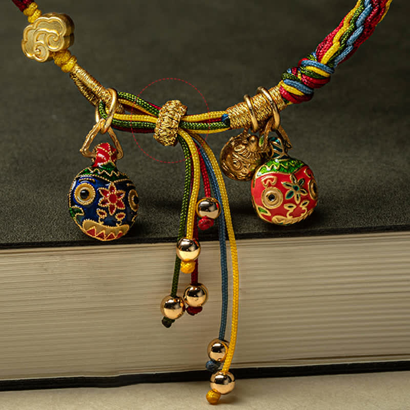 KarmaRipple's Gold Swallowing Beast Family Fortune Reincarnation Weave Colorful String Bracelet p10